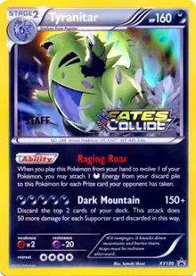 Tyranitar (Staff Prerelease) — XY Promos XY130