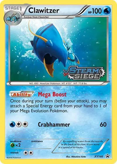 Clawitzer (Prerelease) — XY Promos XY146
