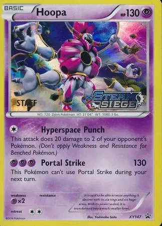 Hoopa (Staff Prerelease) — XY Promos XY147