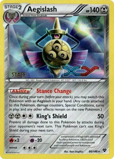 Aegislash (Staff Prerelease) — XY Promos 86/146